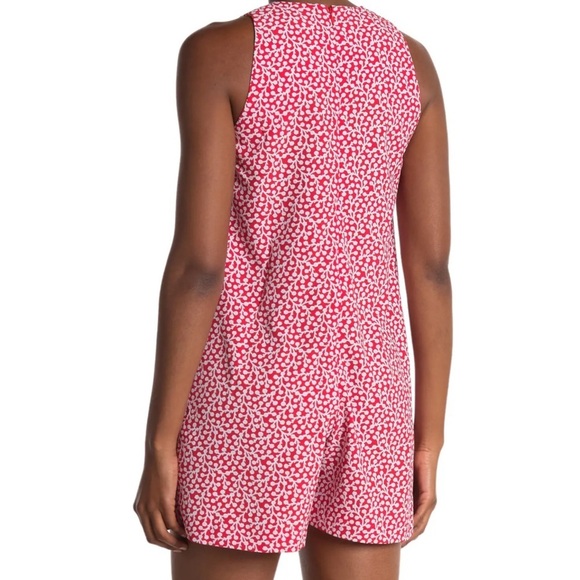 FRENCH CONNECTION Elao Evening Dew Romper in Red Size 2 NWOT - Picture 3 of 8